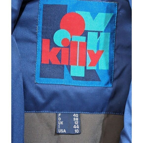 Vintage Killy Women's Navy Blue Ski Snow Winter Jacket Size 10 100% Polyester - Picture 9 of 10